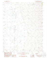 Worthington Peak SW Nevada Historical topographic map, 1:24000 scale, 7.5 X 7.5 Minute, Year 1985