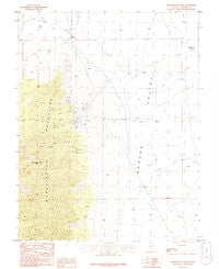 Worthington Peak Nevada Historical topographic map, 1:24000 scale, 7.5 X 7.5 Minute, Year 1985