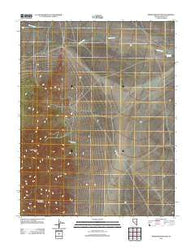 Worthington Peak Nevada Historical topographic map, 1:24000 scale, 7.5 X 7.5 Minute, Year 2012