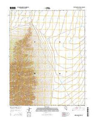 Worthington Peak Nevada Current topographic map, 1:24000 scale, 7.5 X 7.5 Minute, Year 2015