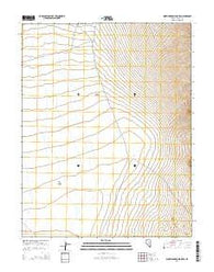 Worthington Peak SW Nevada Current topographic map, 1:24000 scale, 7.5 X 7.5 Minute, Year 2014