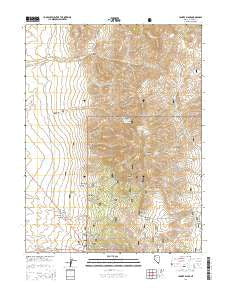Yankee Blade Nevada Current topographic map, 1:24000 scale, 7.5 X 7.5 Minute, Year 2014