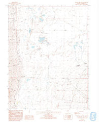 Yelland Dry Lake Nevada Historical topographic map, 1:24000 scale, 7.5 X 7.5 Minute, Year 1986