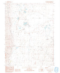 Yelland Dry Lake Nevada Historical topographic map, 1:24000 scale, 7.5 X 7.5 Minute, Year 1986
