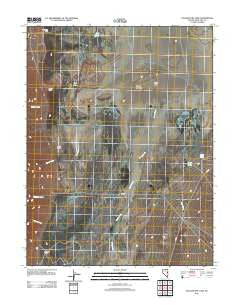 Yelland Dry Lake Nevada Historical topographic map, 1:24000 scale, 7.5 X 7.5 Minute, Year 2012