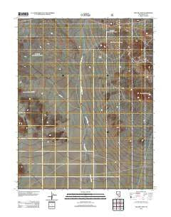Yellow Cone Nevada Historical topographic map, 1:24000 scale, 7.5 X 7.5 Minute, Year 2012