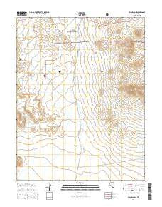 Yellow Cone Nevada Current topographic map, 1:24000 scale, 7.5 X 7.5 Minute, Year 2014