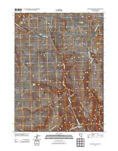 Yellow Hills West Nevada Historical topographic map, 1:24000 scale, 7.5 X 7.5 Minute, Year 2011