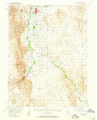 Yerington Nevada Historical topographic map, 1:62500 scale, 15 X 15 Minute, Year 1957