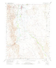 Yerington Nevada Historical topographic map, 1:62500 scale, 15 X 15 Minute, Year 1957