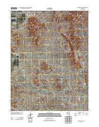 Yerington NE Nevada Historical topographic map, 1:24000 scale, 7.5 X 7.5 Minute, Year 2012