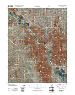 Yerington SE Nevada Historical topographic map, 1:24000 scale, 7.5 X 7.5 Minute, Year 2012