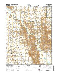 Yerington SE Nevada Current topographic map, 1:24000 scale, 7.5 X 7.5 Minute, Year 2014