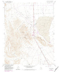 Yucca Lake Nevada Historical topographic map, 1:24000 scale, 7.5 X 7.5 Minute, Year 1961