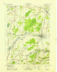 Adams New York Historical topographic map, 1:31680 scale, 7.5 X 7.5 Minute, Year 1943