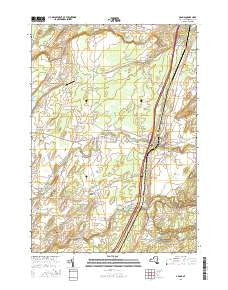 Adams New York Current topographic map, 1:24000 scale, 7.5 X 7.5 Minute, Year 2016