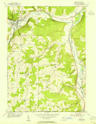 Addison New York Historical topographic map, 1:24000 scale, 7.5 X 7.5 Minute, Year 1953