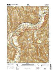 Afton New York Current topographic map, 1:24000 scale, 7.5 X 7.5 Minute, Year 2016