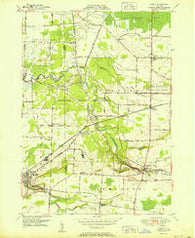Akron New York Historical topographic map, 1:24000 scale, 7.5 X 7.5 Minute, Year 1951