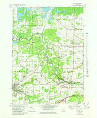 Akron New York Historical topographic map, 1:25000 scale, 7.5 X 7.5 Minute, Year 1981