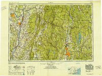 Albany New York Historical topographic map, 1:250000 scale, 1 X 2 Degree, Year 1948