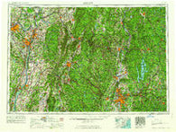 Albany New York Historical topographic map, 1:250000 scale, 1 X 2 Degree, Year 1962