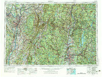 Albany New York Historical topographic map, 1:250000 scale, 1 X 2 Degree, Year 1956