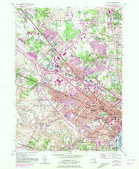 Albany New York Historical topographic map, 1:24000 scale, 7.5 X 7.5 Minute, Year 1953