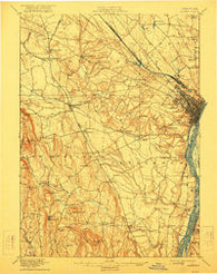 Albany New York Historical topographic map, 1:62500 scale, 15 X 15 Minute, Year 1898