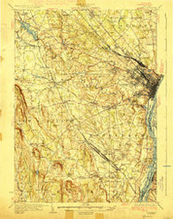 Albany New York Historical topographic map, 1:62500 scale, 15 X 15 Minute, Year 1927