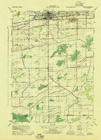 Albion New York Historical topographic map, 1:31680 scale, 7.5 X 7.5 Minute, Year 1944