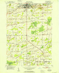 Albion New York Historical topographic map, 1:24000 scale, 7.5 X 7.5 Minute, Year 1952