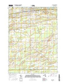 Albion New York Current topographic map, 1:24000 scale, 7.5 X 7.5 Minute, Year 2016