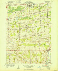 Alexander New York Historical topographic map, 1:24000 scale, 7.5 X 7.5 Minute, Year 1951
