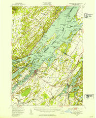 Alexandria Bay New York Historical topographic map, 1:62500 scale, 15 X 15 Minute, Year 1948