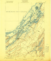 Alexandria Bay New York Historical topographic map, 1:62500 scale, 15 X 15 Minute, Year 1903