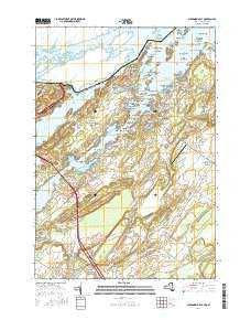 Alexandria Bay New York Current topographic map, 1:24000 scale, 7.5 X 7.5 Minute, Year 2016
