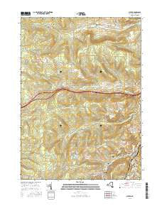 Alfred New York Current topographic map, 1:24000 scale, 7.5 X 7.5 Minute, Year 2016