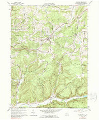Allentown New York Historical topographic map, 1:24000 scale, 7.5 X 7.5 Minute, Year 1965