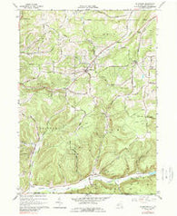 Allentown New York Historical topographic map, 1:24000 scale, 7.5 X 7.5 Minute, Year 1965