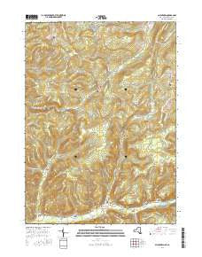 Allentown New York Current topographic map, 1:24000 scale, 7.5 X 7.5 Minute, Year 2016