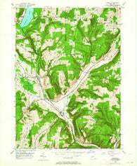 Alpine New York Historical topographic map, 1:24000 scale, 7.5 X 7.5 Minute, Year 1950