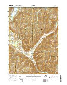 Alpine New York Current topographic map, 1:24000 scale, 7.5 X 7.5 Minute, Year 2016