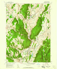 Amenia New York Historical topographic map, 1:24000 scale, 7.5 X 7.5 Minute, Year 1958