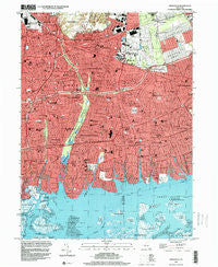 Amityville New York Historical topographic map, 1:24000 scale, 7.5 X 7.5 Minute, Year 1994