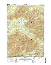 Ampersand Lake New York Current topographic map, 1:24000 scale, 7.5 X 7.5 Minute, Year 2016