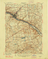 Amsterdam New York Historical topographic map, 1:62500 scale, 15 X 15 Minute, Year 1931