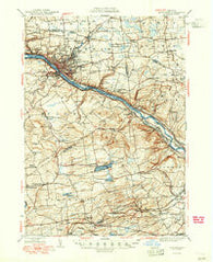 Amsterdam New York Historical topographic map, 1:62500 scale, 15 X 15 Minute, Year 1949