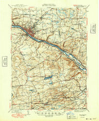 Amsterdam New York Historical topographic map, 1:62500 scale, 15 X 15 Minute, Year 1949