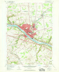 Amsterdam New York Historical topographic map, 1:24000 scale, 7.5 X 7.5 Minute, Year 1954